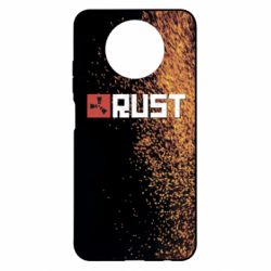 Чехол для Xiaomi Redmi Note 9 5G/Redmi Note 9T Rust logo with background - PrintSalon