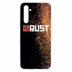 Чехол для Realme 6 Rust logo with background - PrintSalon