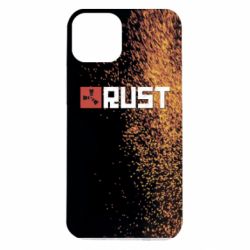 Чехол для iPhone 14 Rust logo with background - PrintSalon