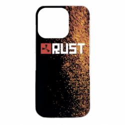 Чехол для iPhone 14 Pro Rust logo with background - PrintSalon