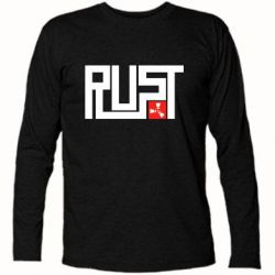 Футболка с длинным рукавом Rust Logo-PrintSalon Футболка с длинным рукавом Rust Logo
