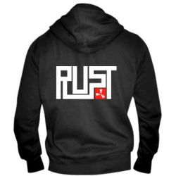 Мужское худи на молнии Rust Logo - PrintSalon