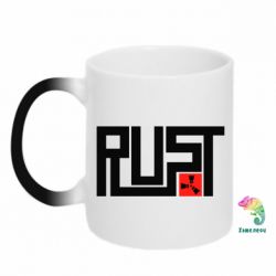 Чашка-хамелеон Rust Logo - PrintSalon