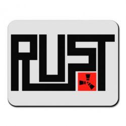 Коврик для мыши Rust Logo - PrintSalon