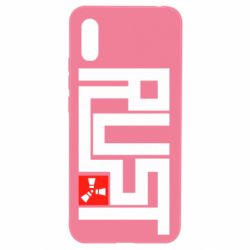 Чехол для Xiaomi Redmi 9a Rust Logo - PrintSalon