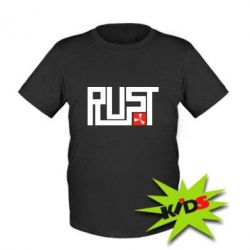 Детская футболка Rust Logo - PrintSalon