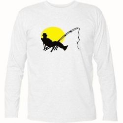 Футболка с длинным рукавом Рыбак - PrintSalon