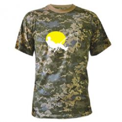 Камуфляжная футболка Рыбак