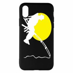 Чехол для iPhone X/Xs Рыбак - PrintSalon