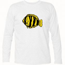Футболка с длинным рукавом рыбка - PrintSalon