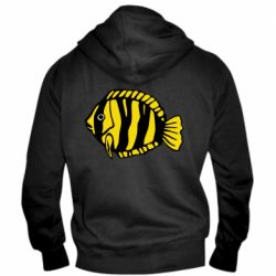 Мужское худи на молнии рыбка - PrintSalon