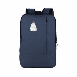 Рюкзак для ноутбука Cat and Christmas Lights - PrintSalon