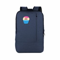 Рюкзак для ноутбука Funny cupcake with smile