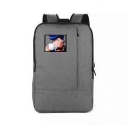 Рюкзак для ноутбука Higashikata Josuke drinking tea - PrintSalon