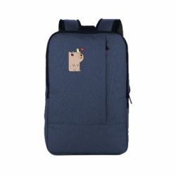 Рюкзак для ноутбука Капибара с цыпленком - PrintSalon