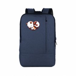 Рюкзак для ноутбука Сердечко. Котик и собачка