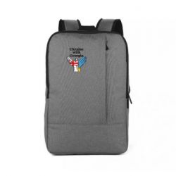 Рюкзак для ноутбука Украина с Грузией-PrintSalon Рюкзак для ноутбука Украина с Грузией