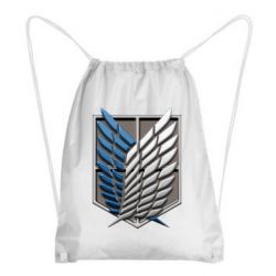 Рюкзак-мешок Attack Titan Survey Corps Logo 3D-PrintSalon Рюкзак-мешок Attack Titan Survey Corps Logo 3D