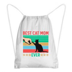 Рюкзак-мешок Best cat mom ever - PrintSalon