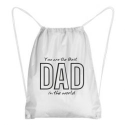 Рюкзак-мішок Best dad text - PrintSalon