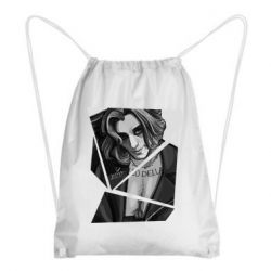 Рюкзак-мешок Black and white Damiano - PrintSalon