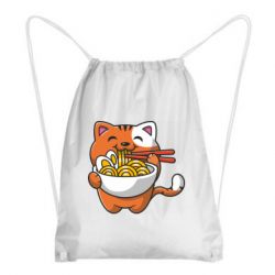 Рюкзак-мешок Cat and Ramen - PrintSalon
