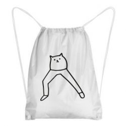 Рюкзак-мешок Cat in pants - PrintSalon