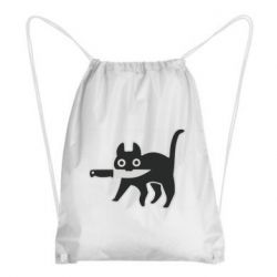 Рюкзак-мешок Cat with a knife - PrintSalon