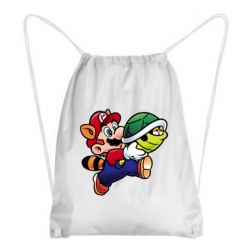 Рюкзак-мешок Cute Mario with turtle - PrintSalon