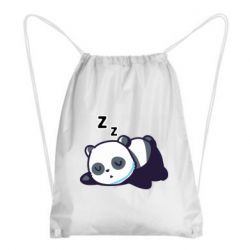 Рюкзак-мешок Cute panda sleeping - PrintSalon