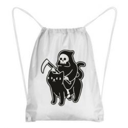 Рюкзак-мішок Death and cat - PrintSalon