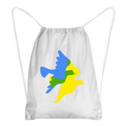 Рюкзак-мешок Dove flag of Ukraine - PrintSalon