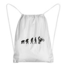 Рюкзак-мешок Эволюция мотоциклиста - PrintSalon
