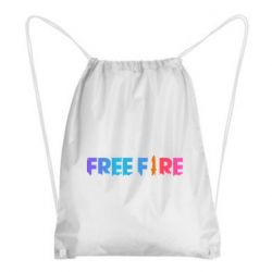 Рюкзак-мешок Free fire gradient logo-PrintSalon Рюкзак-мешок Free fire gradient logo