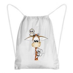 Рюкзак-мешок Giraffe Owl and Mouse - PrintSalon