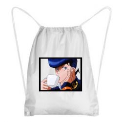Рюкзак-мешок Higashikata Josuke drinking tea - PrintSalon