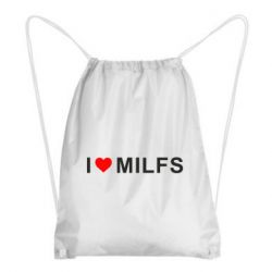 Рюкзак-мешок I love MILFs - PrintSalon