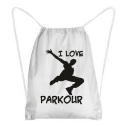 Рюкзак-мешок I love parkour - PrintSalon