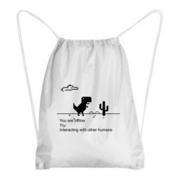 Рюкзак-мешок Internet Dinosaur - PrintSalon