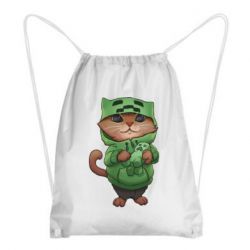 Рюкзак-мешок Кот Майнкрафт - PrintSalon