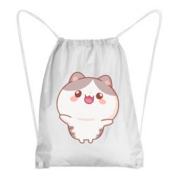 Рюкзак-мешок Котик обнимает тебя - PrintSalon
