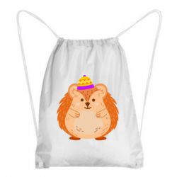 Рюкзак-мешок Little hedgehog in a hat - PrintSalon