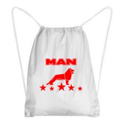 Рюкзак-мешок Man lion and stars - PrintSalon