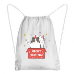 Рюкзак-мешок Meowy Christmas ( present box ) - PrintSalon