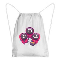 Рюкзак-мешок Милые солдаты из игры в кальмара - PrintSalon