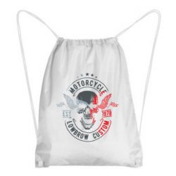 Рюкзак-мешок Moto skull - PrintSalon