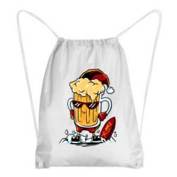 Рюкзак-мешок New Year's beer - PrintSalon
