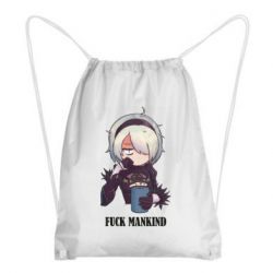 Рюкзак-мішок Nier. Fuck Mankind - PrintSalon