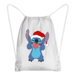 Рюкзак-мешок Новогодний Стич - PrintSalon