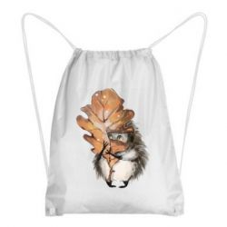 Рюкзак-мешок Осенний ежик - PrintSalon